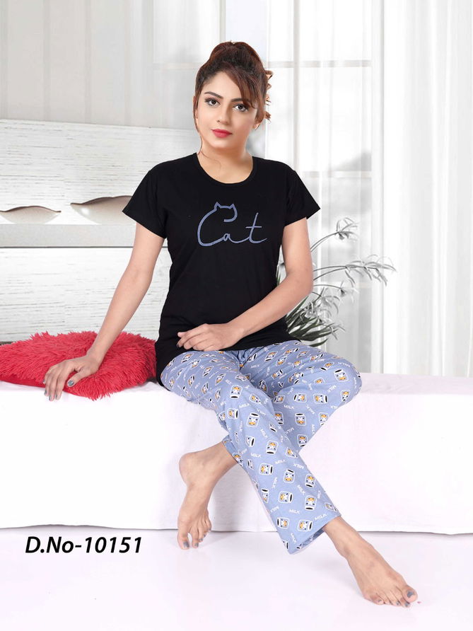 Kavyansika Pocket Friendly 988 Night Wear Hosiery Cotton Nightdress Collection